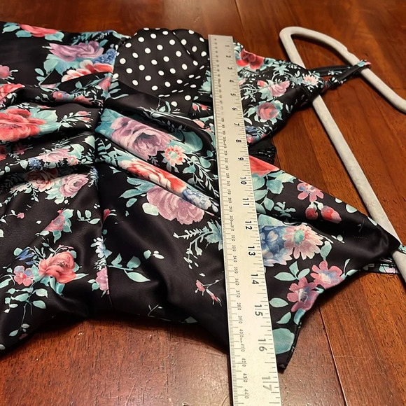 NWT ASOS DESIGN mixed floral and polka dot midi dress size 10 Petite 10P - Picture 8 of 10